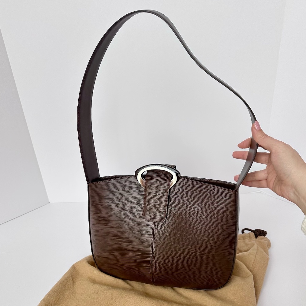 Louis Vuitton Moka Epi Leather Reverie Vintage Shoulder Bag - Picture 13 of 13